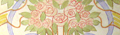 Soffitto decorato con nastri e rose